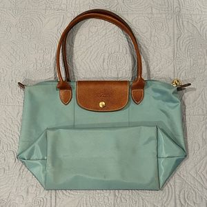 Blue Longchamp Le Pilage Original Medium Tote Bag